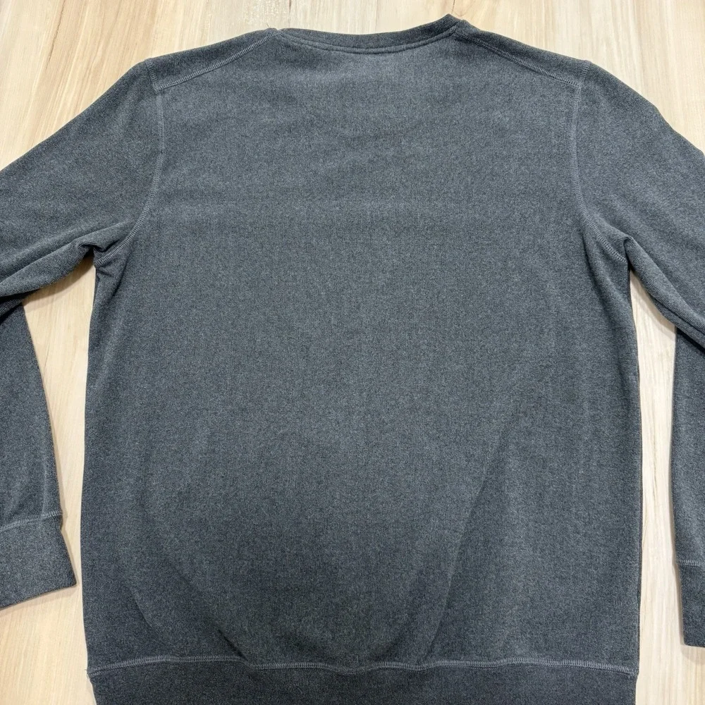 Boston Traders Men's Gray Solid Crewneck  Pullover  Size Medium Soft Stretch
